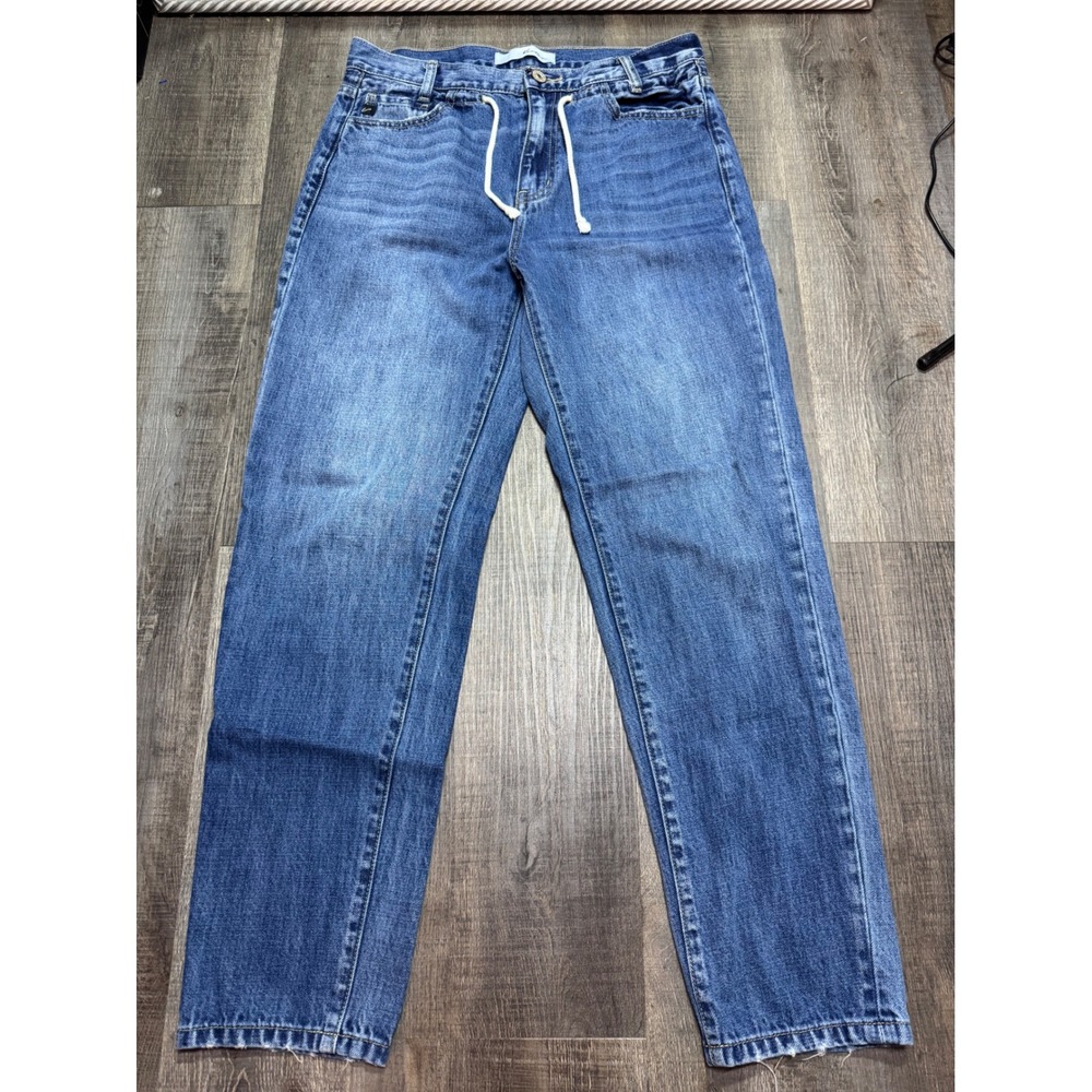 KanCan Blue Drawstring Straight Leg Jeans Medium Wash KC7375M Size 3/25